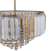 Laura Ashley Vienna 3 Light Flush Crystal Antique Brass Champagne